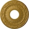 Ekena Millwork Nadia Ceiling Medallion (Fits Canopies up to 4 7/8"), 12 1/8"OD x 3 5/8"ID x 7/8"P, Pharaohs Gold CM12NAPGS - alternate 1